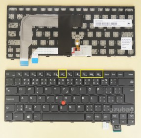 Czech Keyboard česká klávesnice for Lenovo Thinkpad T460S (Type 20F9 20FA) Black with Black Frame