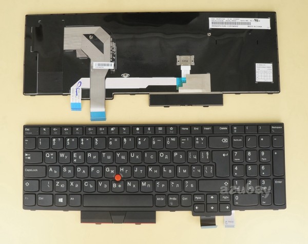 Bulgarian BG Keyboard For Laptop Lenovo Thinkpad T570 ( 20JW 20JX 20HA 20H9 ) Black