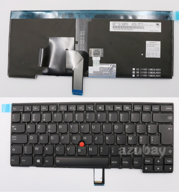 Belgian Keyboard for Lenovo Thinkpad 01AX316 00HW843 04X0145 04X0107 Backlit