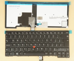 Slovak Keyboard for Lenovo Thinkpad 04X0163 00HW861 04X0125 01AX334, Black