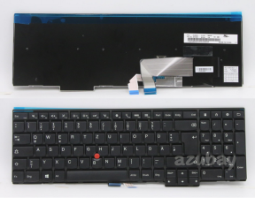 German Keyboard DE QWERTZ Deutsche Tastatur for Lenovo Thinkpad E531 (Type 6885 6887), E540 (Type 20C6 ), L540 (Type 20AU 20AV), L560 (Type 20F1 20F2), P50s (Type 20FK 20FL), T540 (Type 90L5 90L6), T540P (Type 20BE 20BF), T550 (Type 20CJ 20CK), T560 (Type 20FH 20FJ), W540 (Type 20BG 20BH), W541 (Type 20EF 20EG), W550s (Type 20E1 20E2) L570 (Type 20J8 20J9 20JQ 20JR), 04Y2438 04Y2360 04Y2664 04Y2701 00PA628 00PA587, Black