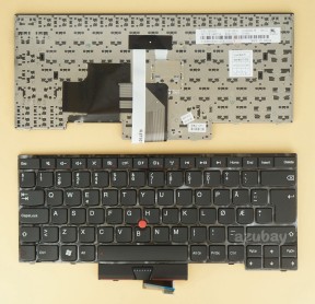 Norwegian Keyboard Norsk tastatur for Lenovo Thinkpad E330 E335 E430 E430c E430s E435 E445 L330 S430 T430U 04W2734 0B35690, Black