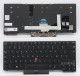 French AZERTY Français Keyboard For Lenovo Thinkpad T14 Gen 1 (Type 20UD,20UE,20S0,20S1,20S2,20S3) Backlit, Black with Black Frame