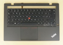 Swiss German CH SW QWERTZ Schweiz Tastatur Keyboard with Palmrest Case Top Case Cover for Lenovo Thinkpad X1 Carbon Gen 2nd 2014 (Type 20A7, 20A8) 04X6552 04X6515 00HM027 04X6589, Backlit, Black