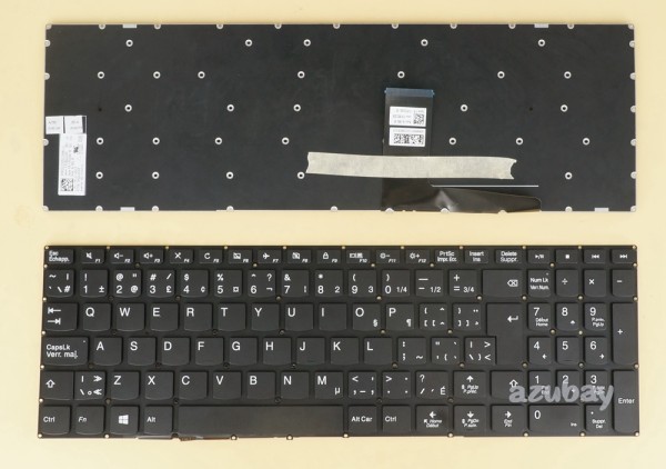 Canadian CA CF EF Keyboard for Laptop Lenovo Ideadpad 310-15ABR, 310-15IAP, 310-15IKB, 310-15IKB Touch, 310 Touch-15IKB, 310-15ISK, 310-15ISK, 310-15ISK Touch, 310 Touch-15ISK, SN20L32305, Black