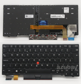 UK GB British Keyboard For Thinkpad X13 Gen 1 2020 (Type 20T2, 20T3, 20UF, 20UG) Backlit, Black with Frame