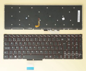 Brazilian Portuguese Keyboard Brazil BR-PT Brasil Teclado for Lenovo Y50-70 ( Type 20378, 20411, 80DT, 80EJ), Y50-70 Touch ( Type 20349, 20413, 80DT), Y70-70 Touch ( Type 20350, 20415, 80DU), 25215972, 25216003, Red Backlight, No Frame