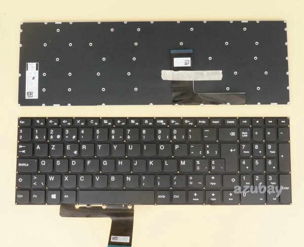 Belgian Keyboard AZERTY BE Belge Belgium Clavier Toetsenbord for Laptop Lenovo Ideadpad V110-15AST V110-15IAP V110-15ISK V310-15IKB V310-15ISK V510-15IKB 510-15IKB 510-15ISK, SN20L32276, Black