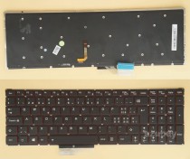 Swiss German CH SW QWERTZ Schweiz Tastatur Keyboard for Lenovo Y50-70 ( Type 20378, 20411, 80DT, 80EJ), Y50-70 Touch ( Type 20349, 20413, 80DT), Y70-70 Touch ( Type 20350, 20415, 80DU),  25215982, 25216013, Red Backlight, No Frame