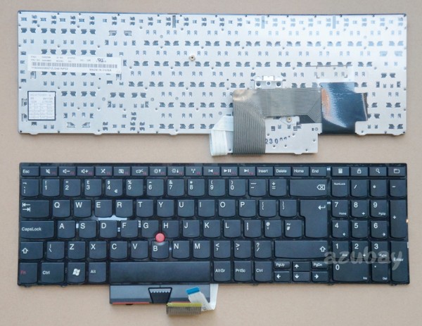 UK GB British Keyboard for Lenovo Thinkpad Edge E520 ( Type 1143 1144 ) E525 ( Type 1200 ), 04W0865 04W0901, Black