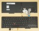 Belgian AZERTY Keyboard for Lenovo Thinkpad Yoga 15 ( Type 20DQ 20DR) Backlit, Black with Frame