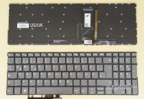 German Keyboard DE QWERTZ Deutsche Tastatur for Lenovo IdeaPad 720s-15ikb (Type 81AC), 720S touch-15ikb (Type 81CR) SN20P24106, Backlit, Gray, No Frame