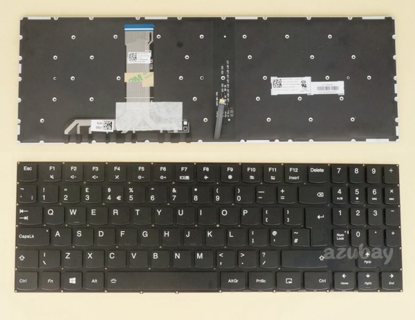 UK GB British Keyboard for Lenovo Legion Y530 Y530-15ICH Y530-15ICH-1060 Y7000P Y7000P-1060, SN20T24647, White backlight