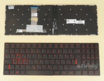 Slovenian SL Croatian CR HR West Balkans WB RS YU Keyboard for Lenovo Legion Y520 Y520-15IKB Y520-15IKBA Y520-15IKBM Y520-15IKBN Y720-15IKB, SN20M27497, Red backlight