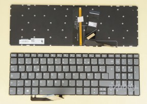 French Keyboard AZERTY Français Clavier for Lenovo Ideapad 320-17abr, 320E-17abr, 320H-17abr, 320L-17abr, 320R-17abr, 320-17ast, 320E-17ast, 320H-17ast, 320L-17ast, 320R-17ast, 320-17ikb, 320E-17ikb, 320H-17ikb, 320L-17ikb, 320R-17ikb, 320-17isk, 320E-17isk, 320H-17isk, 320L-17isk, 320R-17isk, 330-17ikb, 330E-17ikb, 330H-17ikb, 330L-17ikb, 330R-17ikb, V320-17ikb, V320-17isk, SN20M62088, Gray, Backlit