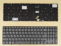 US UI English Keyboard for Lenovo Ideapad 330s-15arr, 330s-15ast, 330s-15ikb, 330s-15ikb D, 330s-15ikb U, 330s-15ikb GTX1050, 330s-15isk, s340-15api, s340-15api Touch, s340-15iil, s340-15iil Touch, s340-15iml, s340-15iml Touch, s340-15iwl, s340-15iwl Touch, v330-15ikb, v330-15isk, SN20M62734, Gray, No Frame