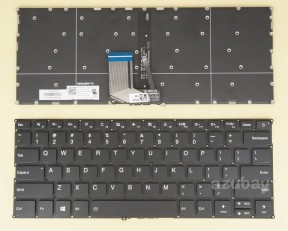 US UI English Keyboard for Lenovo Ideapad 320s-13ikb, 320s-13ikb U, 320s-13ikb D, 720s-14ikb, SN20M52042, Backlit, Black