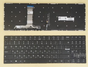 Hebrew Keyboard Israel HE HB מקלדת עברית for Lenovo Legion Y530 Y530-15ICH Y530-15ICH-1060 Y7000P Y7000P-1060, SN20Q73409, White backlight