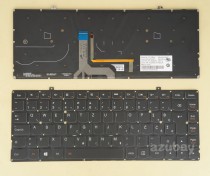 Slovenian Bosnian Croatian Serbian Macedonian Montenegro West Balkans Yugoslavia CRO WB SV HR SLO YU Keyboard for Lenovo Yoga 2 Pro (Type 20346, 280DQ, 80AY, 80DQ), 25212873 25212842, Backlit, Black No Frame