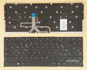 Italian Keyboard IT Tastiera Italiana for Lenovo Yoga 2 Pro (Type 20346, 280DQ, 80AY, 80DQ), 25212820 25212851, Backlit, Black No Frame