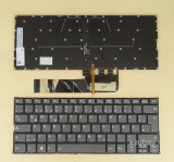 AZUBAY.COM German Keyboard DE QWERTZ Deutsche Tastatur for Lenovo Ideapad S530-13IML S530-13IWL 530S-14IKB 530S-14ARR 530S-15IKB, Yoga 530-14IKB 530-14ARR 730-13IKB 730-13IWL 730-15IKB 730-15IWL, SN20Q40661, Backlit, Gray