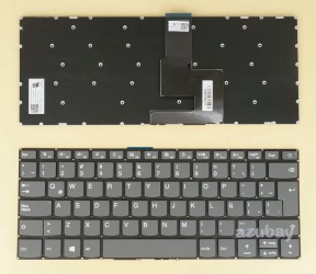 Latin LAS Spanish Keyboard LA Teclado for Lenovo Ideapad 320-14ast, 320-14iap, 320-14ibk, 320-14isk, 320e-14ibk, 320e-14isk, 320h-14ibk, 320h-14isk, 320l-14ibk, 320l-14isk, 320r-14ibk, 320r-14isk, 320s-14ikb, b320-14ikb, 320s-15abr, 320s-15ast, 320s-15ikb, 320s-15isk, 520s-14ikb, SN20M61873, Gray, No Frame