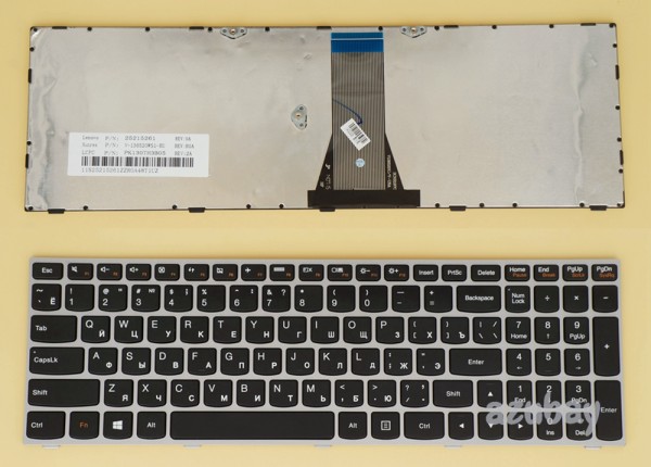 Russian Keyboard RU русский Клавиатура for Lenovo b50-30, b50-30 Touch, b50-45, b50-70, b50-80, b51-30, b51-35, b51-80, b70-80, b71-80, e50-70, e50-80, e51-80, g50-30, g50-45, g50-70, g50-70m, g50-80, g50-80 Touch, g70-35, g70-70, g70-80, m50-70, m50-80, z50-70, z50-75, z51-70, z70-80, 25215231 25215261 25215291, with Silver Frame