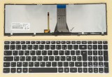 Azubay.com  French Keyboard AZERTY Français Clavier for Lenovo b50-30, b50-30 Touch, b50-45, b50-70, b50-80, b51-30, b51-35, b51-80, b70-80, b71-80, e50-70, e50-80, e51-80, g50-30, g50-45, g50-70, g50-70m, g50-80, g50-80 Touch, g70-35, g70-70, g70-80, m50-70, m50-80, z50-70, z50-75, z51-70, z70-80, 5N20H03440 5N20H03453, Backlit, with Silver Frame