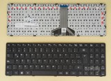 Azubay.com Latin LAS Spanish Keyboard LA Teclado for Lenovo Ideapad 100-15IBD ( Type 80QQ ), B50-50 ( Type 80S2 ), 5N20K25406, Black with Frame