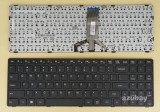 Azubay.com US UI English Keyboard for Lenovo Ideapad 100-15IBD ( Type 80QQ ), B50-50 ( Type 80S2 ) 5N20K25394, Black with Frame