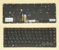 Belgian Keyboard AZERTY BE Belge Belgium Clavier Toetsenbord for Lenovo Ideapad Yoga 4 pro, Yoga 900-13isk, 900-13isk for biz, 900-13isk2, SN20H56030, Backlit, Black No Frame