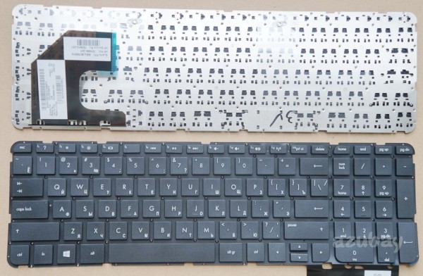 Russian Keyboard RU русский Клавиатура for HP Pavilion Sleekbook 15-b051er 15-b051sr 15-b053sr 15-b055er 15-b055sr 15-b058sr 15-b079er 15-b079sr 15-b086er 15-b086sr 15-b119er 15-b156er 15-b156sr 15-b157sr 15-b160er 15-b052sr 15-b054sr 15t-b100 15t-b000 15z-b000 15z-b000, Black, No Frame