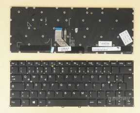 German Keyboard DE QWERTZ Deutsche Tastatur for Lenovo ideapad Yoga 910-13ikb (Type 80VF), 910-13ikb Glass (Type 80VG), Yoga 5 pro SN20L24274, Backlit, Black No Frame