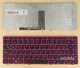 Latin LAS Spanish Keyboard LA Teclado for Lenovo IdeaPad Z470 Z470a Z475 Z370 25013186 25013130 25013157, with Purple Red Frame