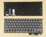 Azubay.com US UI English Keyboard for Lenovo Ideapad S940-14IIL  (Type 81R1 ), Ideapad S940-14IWL (Type 81R0 ), Yoga S940-14IIL (Type 81Q8), Yoga S940-14IWL (Type 81Q7), Backlit, Gray, 5CB0U42520, without Upper Case, Without Frame