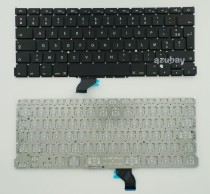 French Keyboard AZERTY Français Clavier for Apple Macbook Pro A1502 13  2013 Retina, Black, No Frame