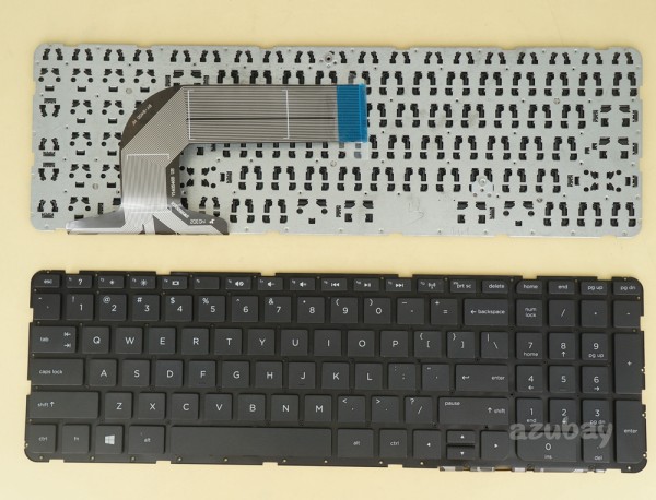 US UI English Keyboard for HP Pavilion R68 720670-001 725365-001 710407-001 AER68U00310 V140546BS1 2B-07001Q110, Black without Frame