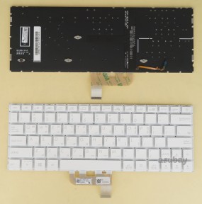Korean KR & US Keyboard for ASUS Zenbook UX334FAC UX334FL UX334FLC, ZenBook Edition 30 UX334FL, Backlit, White