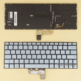 AZUBAY.COM UK GB British Keyboard for ASUS Zenbook UX334FAC UX334FL UX334FLC, ZenBook Edition 30 UX334FL, Backlit, Pale Blue