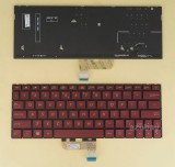 Azubay.com  US UI English Keyboard for ASUS Zenbook UX333FA UX333FN 0KNB0-162AUI00 0KN1-6A3UI13 NSK-WU28U 1D 9Z.NFTBU.210, Backlit, Red