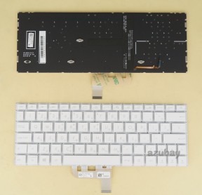Greek Keyboard GK Ελληνικό πληκτρολόγιο for ASUS Zenbook UX334FAC UX334FL UX334FLC, ZenBook Edition 30 UX334FL, Backlit, White