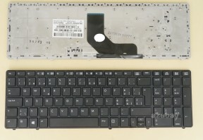 Swiss German CH SW QWERTZ Schweiz Tastatur Keyboard for HP Elitebook 6560B 6565B 6570B 6575B 8560P 8570P 641180-BG1 701988-BG1, Black with Black Frame, without Pointer