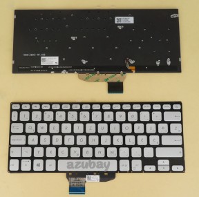 Slovenian Bosnian Croatian Serbian Macedonian Montenegro West Balkans Yugoslavia CRO WB SV HR SLO YU Keyboard for Asus Vivobook S430FA S430FN S430UA S430UF S430UN X430FA X430FN X430UA, Backlit, Silver