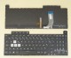 French Keyboard AZERTY Français Clavier for ASUS ROG Strix SCAR III G731GT G731GU G731GV G731GW, V185062BE1 FR, 0KN1-912FR11, Normal RGB Backlight, Black