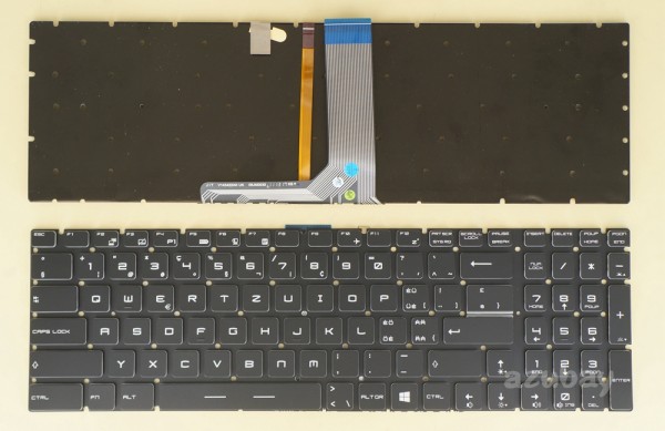 Swiss German CH SW QWERTZ Schweiz Tastatur Keyboard for Laptop MSI GS72, GS72 6QC, GS72 6QD, GS72 6QE, GS73VR, GS73VR 6RF, GT62VR, GT62VR 6RD, GT62VR 6RE, GT72, GT72 2PC, GT72 2PE, GT72 2QD, GT72 2QE, GT72 6QD, GT72 6QE, GT72S, GT72S 6QD, GT72S 6QE, GT72S 6QF, GT72VR, GT72VR 6RD, GT72VR 6RE, GT73EVR, GT73VR, GT73VR 6RE, GT73VR 6RF, RGB Backlight, Black with Crystal Keys