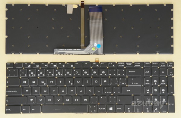 Czech Slovak Keyboard česká klávesnice Slovenská klávesnica for Laptop MSI GP62, GF63, GF63 8RC, GF63 8RD, GL62 7RDX, GL72 7RDX, GP62M, GP62MVR, GP62VR, GP63, GP72, GP72VR, PE60, PE60 2QD, PE60 2QE, PE60 6QD, PE60 6QE, PE70, PE70 2QD, PE70 2QE, PE70 6QD, PE70 6QE, PL60, PL60 7RD, PX60, PX60 2QD, PX60 6QD, PX60 6QE, V143422GK2 CS, V143422GK1 CS, White Backight, Black with Crystal Style Keys