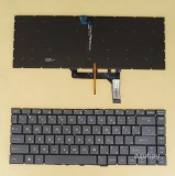 Azubay.com Russian Keyboard RU русский Клавиатура for Laptop MSI GF63 8RC, GF63 8RD, Black with White Backlight