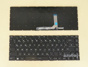 German Keyboard DE QWERTZ Deutsche Tastatur for Laptop MSI GS65 Stealth 8SE, GS65 Stealth 8SF, GS65 Stealth 8SG, GS65 Stealth 9SD, GS65 Stealth 9SE, GS65 Stealth 9SF, GS65 Stealth 9SG, GS65 Stealth Thin 8RE, GS65 Stealth Thin 8RF, PER-KEY RGB Backlight, Black