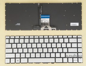 Scandinavian Nordic Danish Norwegian Swedish Finnish Keyboard Dansk tastatur Norsk tastatur Suomi näppäimistö Svensk tangentbord for Laptop HP Home 14-cd1002no 14-cd1003no 14-cd1010no 14-cd1808no 14-cd0000no 14-cd0001no 14-cd0002no 14-cd0003no 14-cd0004no 14-cd0800no 14-cd0803no 14-cd0806no, Backlit, Silver