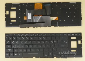 Korean KR & US Keyboard for Laptop ASUS ROG V161162BS1 KR 0KNB0-6617KO00, RGB Backlight, Black